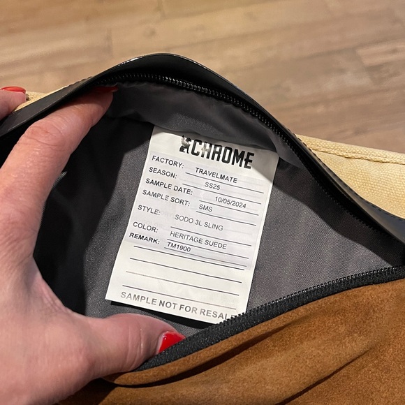 Tan and Brown Suede Crossbody Bag - Picture 3 of 10